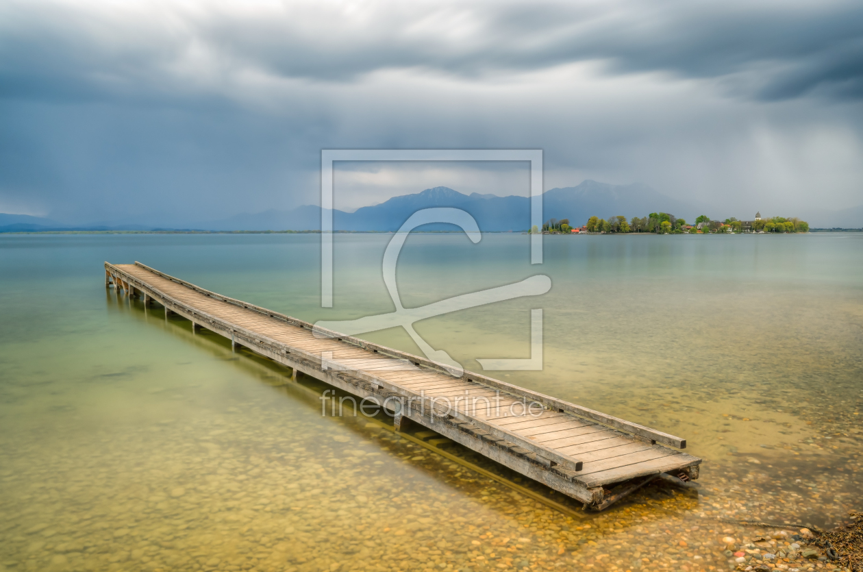 Bild-Nr.: 12409455 Steg am Chiemsee erstellt von Michael Valjak