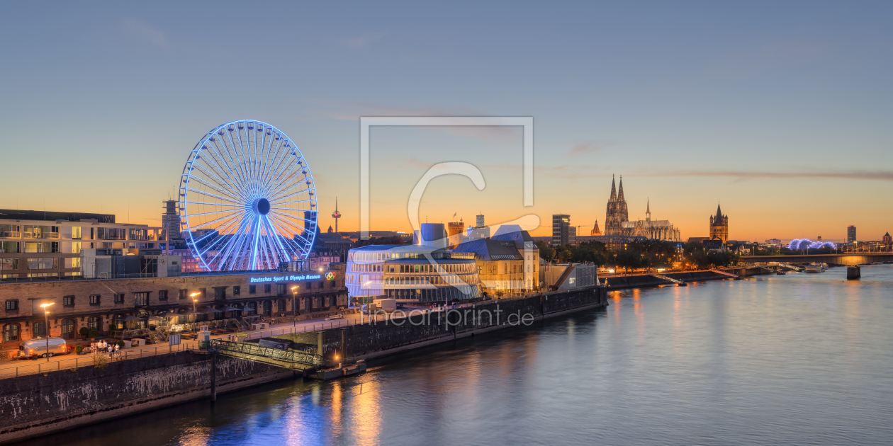 Bild-Nr.: 12410879 Kölner Skyline mit Riesenrad  erstellt von Michael Valjak