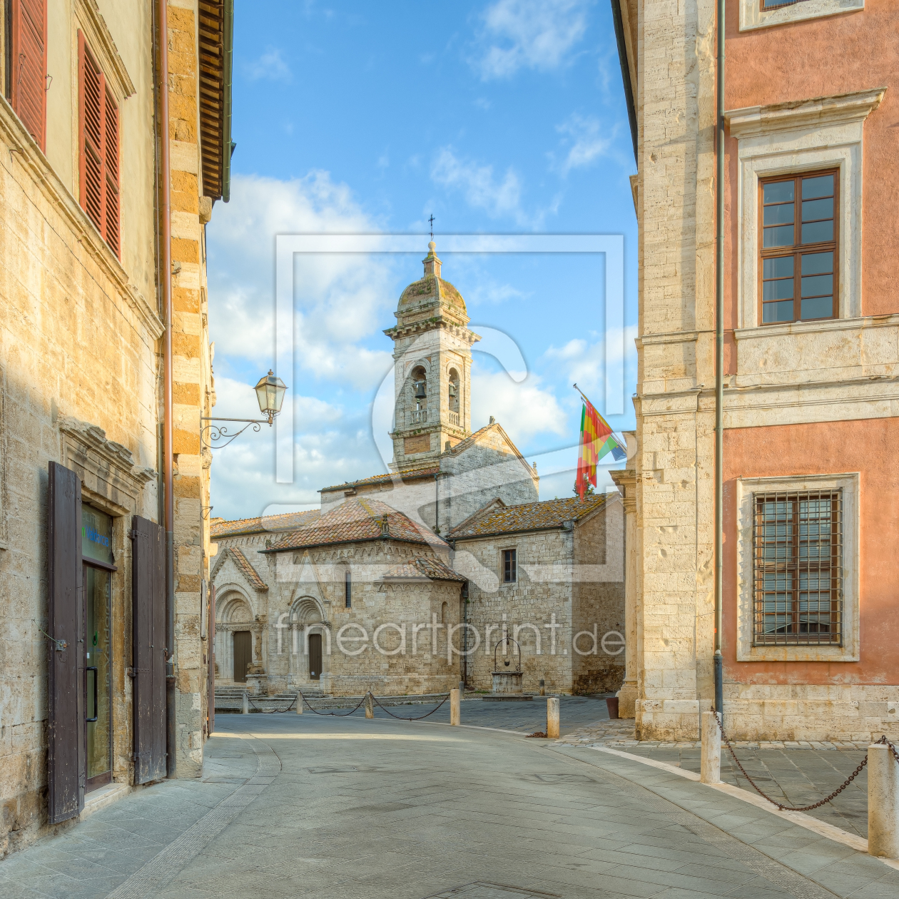 Bild-Nr.: 12417913 Kirche in San Quirico d'Orcia in der Toskana erstellt von Michael Valjak