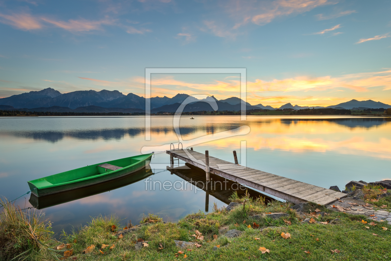 Bild-Nr.: 12420109 Abends am Hopfensee im Allgäu erstellt von Michael Valjak