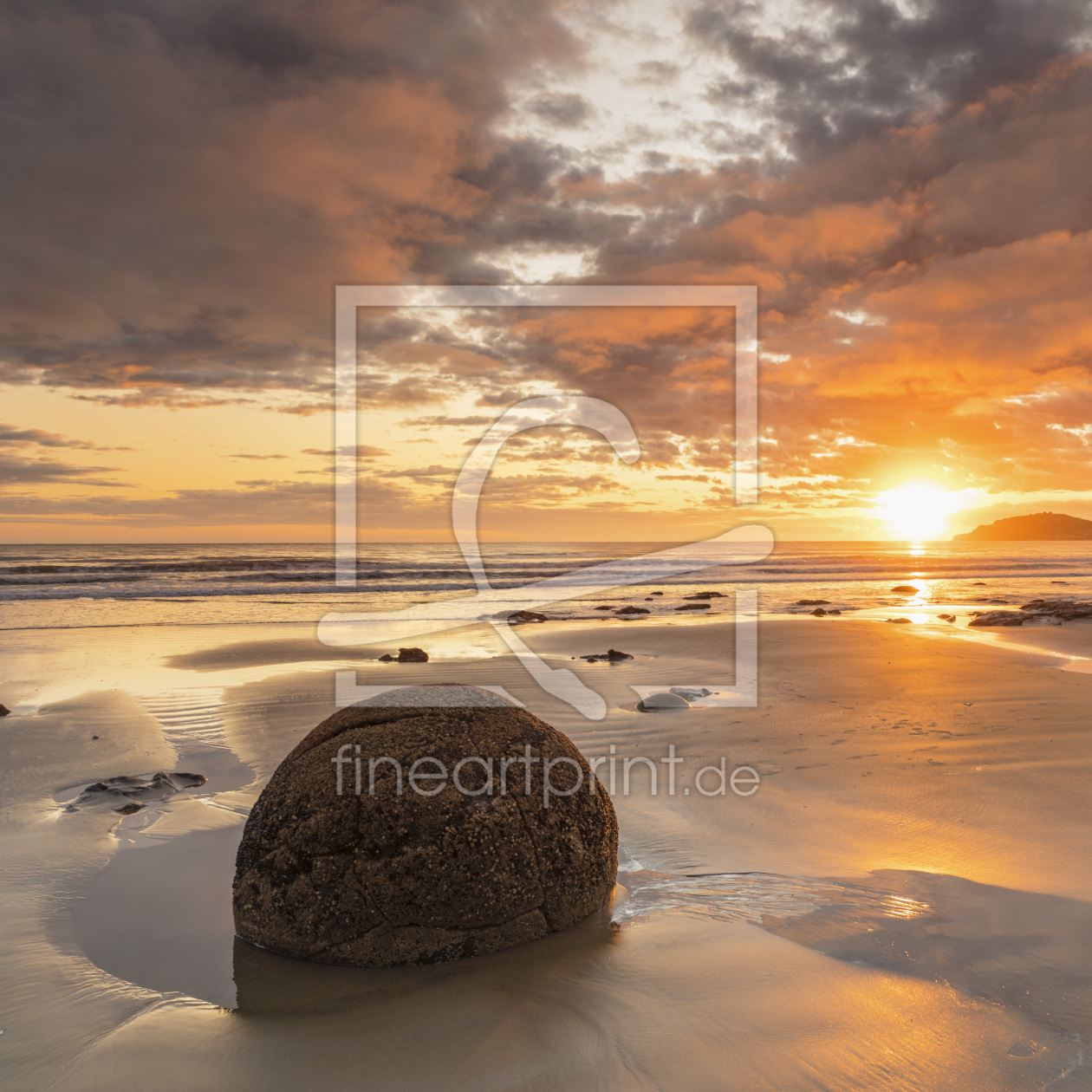 Bild-Nr.: 12421168 Moeraki Boulders bei Sonnenaufgang erstellt von KundenNr-360966