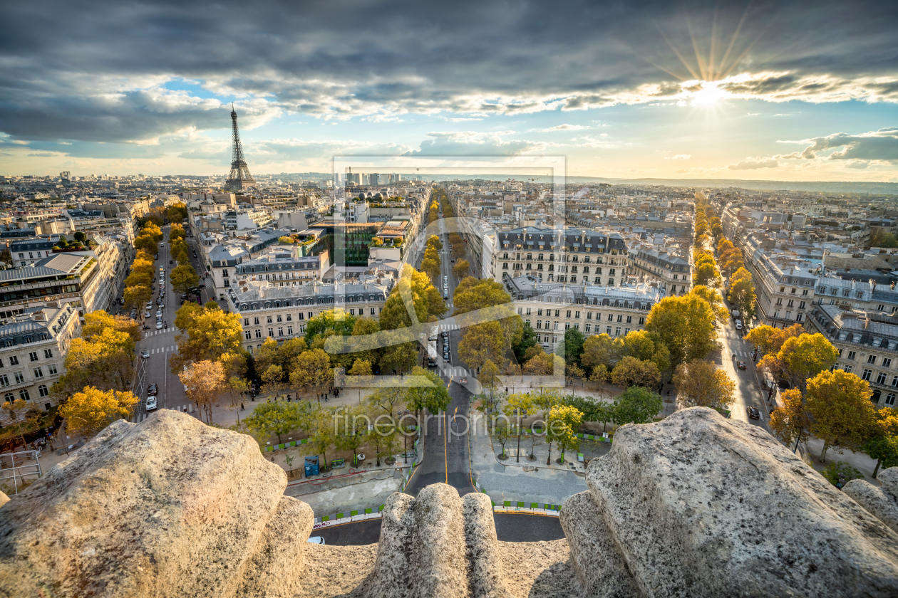 Bild-Nr.: 12423325 Paris Skyline im Herbst erstellt von eyetronic