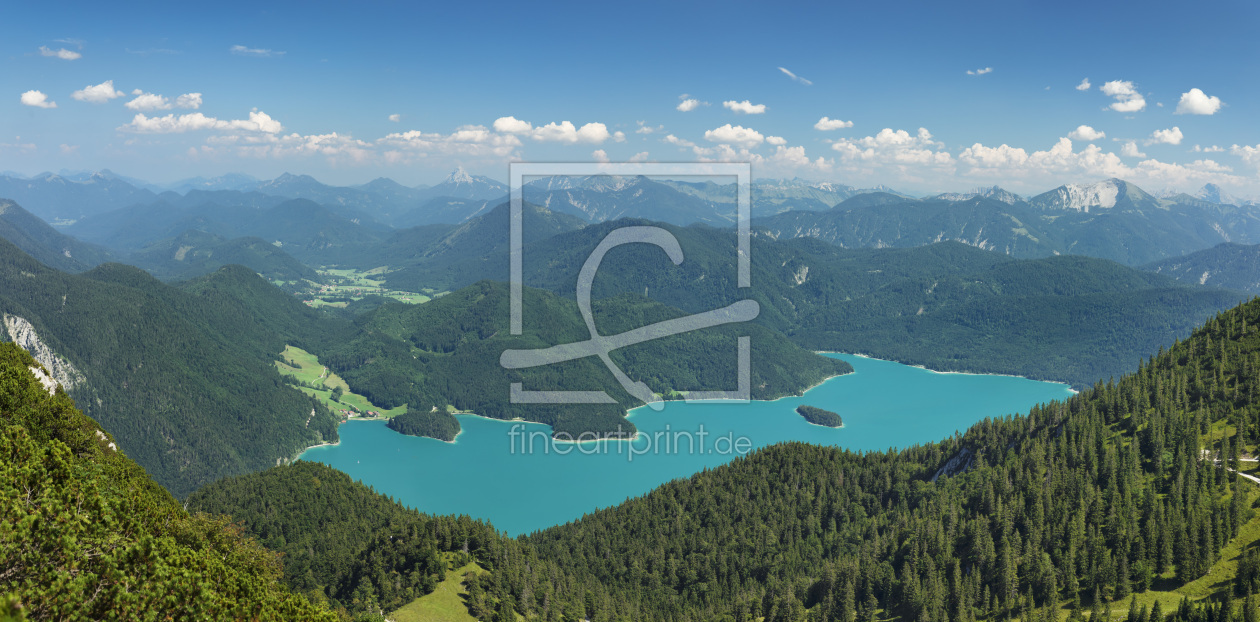 Bild-Nr.: 12424535 Walchensee mit Karwendelgebirge im Sommer erstellt von KundenNr-360966
