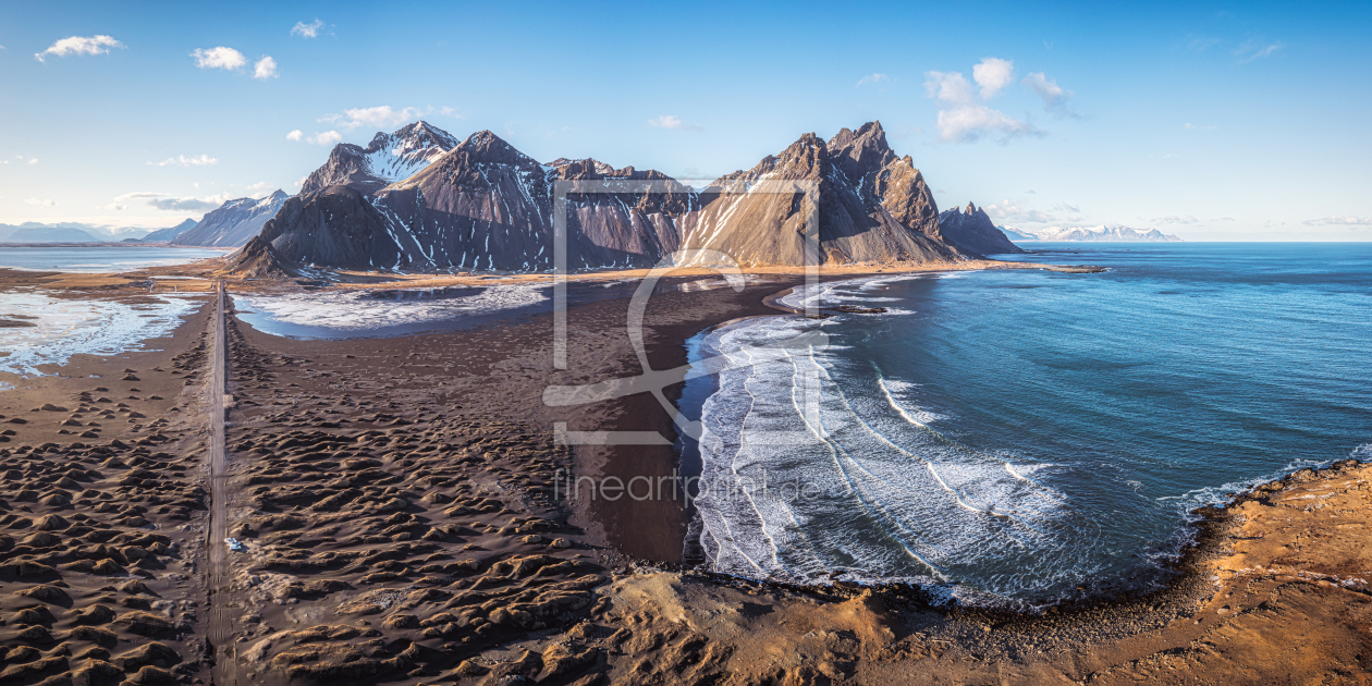 Bild-Nr.: 12426023 Island Vestrahorn Stoksness Panorama aus der Luft erstellt von Jean Claude Castor