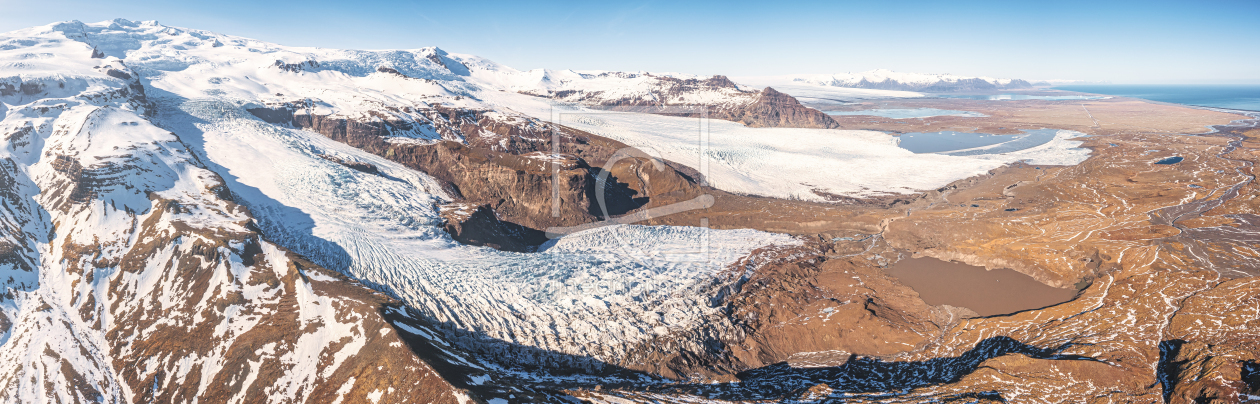 Bild-Nr.: 12426027 Island Vatnajökul Gletscher Panorama aus der Luft erstellt von Jean Claude Castor