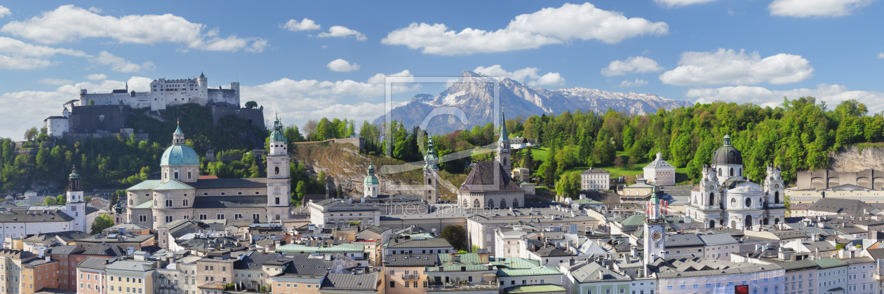 Bild-Nr.: 12427985 Altstadt von Salzburg mit Festung Hohensalzburg erstellt von KundenNr-360966