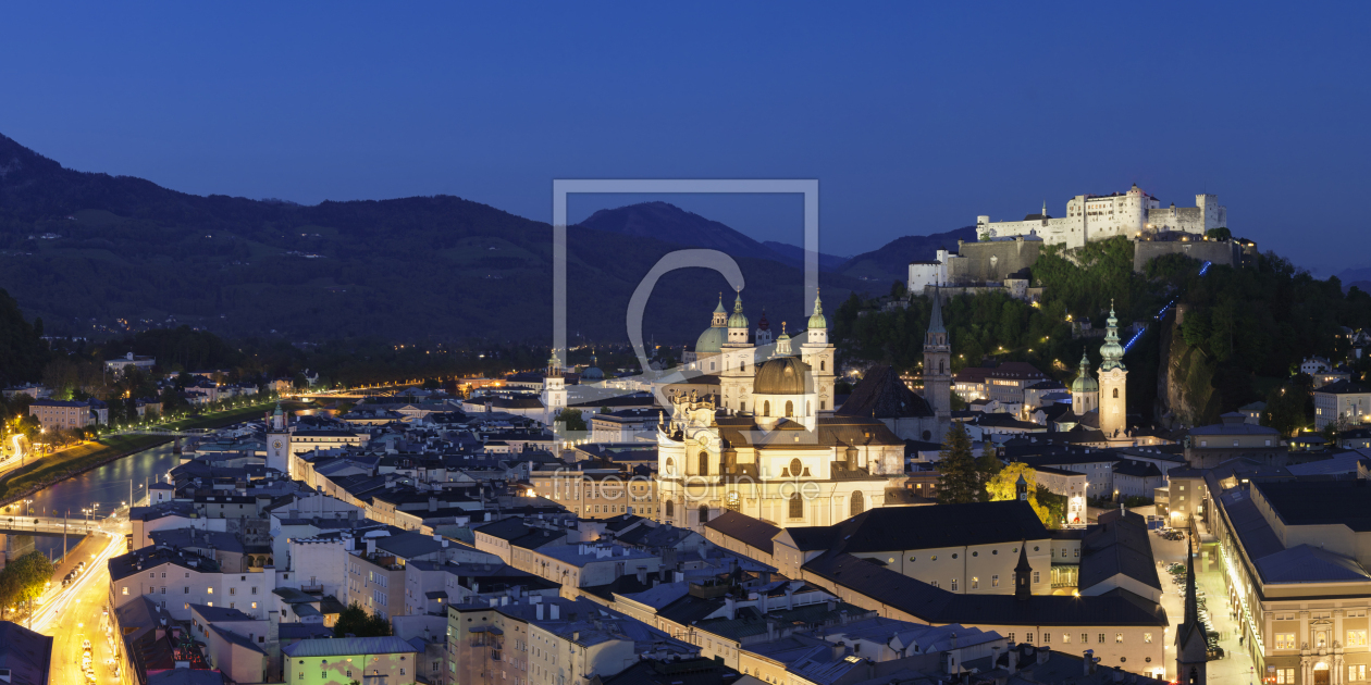 Bild-Nr.: 12427993 Altstadt von Salzburg mit Festung Hohensalzburg  erstellt von KundenNr-360966