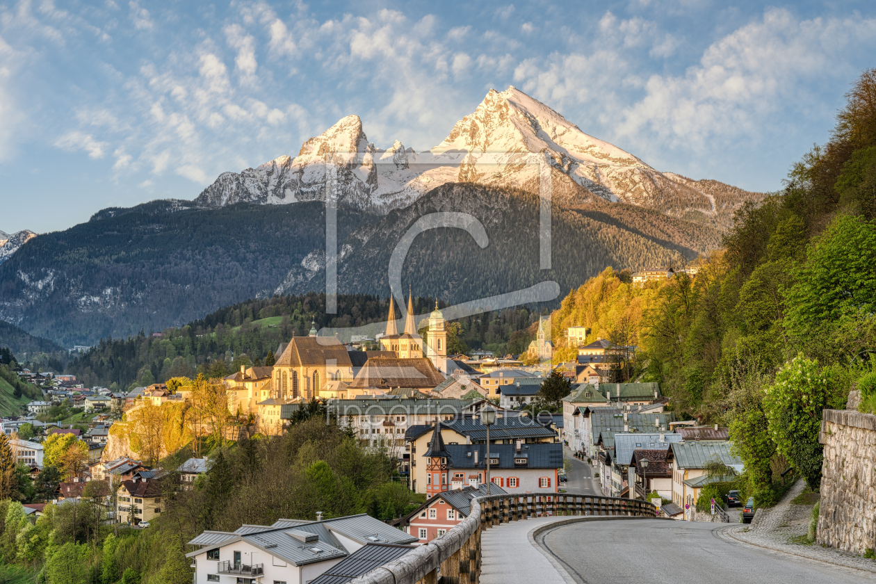 Bild-Nr.: 12430791 Berchtesgaden an einem Morgen im Frühling erstellt von Michael Valjak