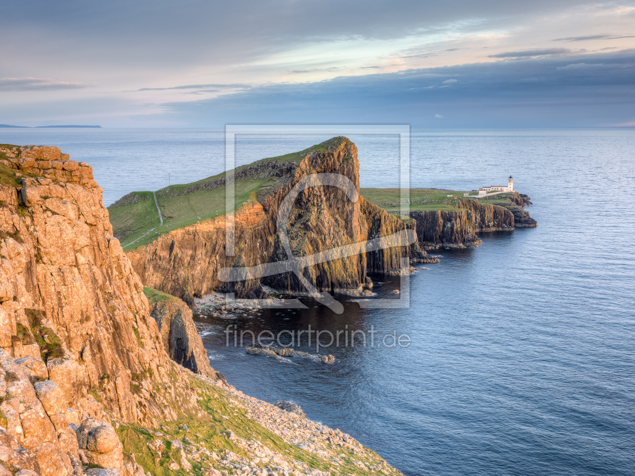 Bild-Nr.: 12438276 Klippen am Neist Point in der Abendsonne erstellt von Michael Valjak