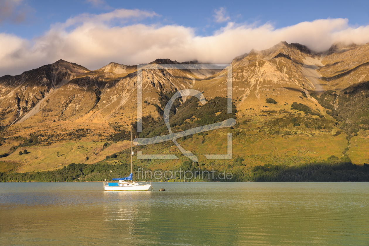 Bild-Nr.: 12441143 Segelboot auf dem Lake Wakatipu in Neuseeland erstellt von KundenNr-360966