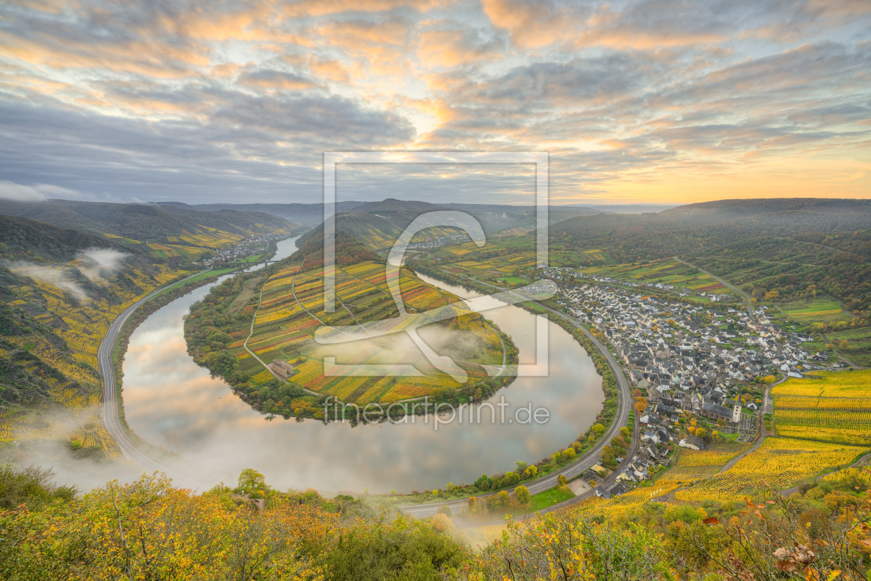 Bild-Nr.: 12442612 Moselschleife am Calmont Klettersteig in Bremm erstellt von Michael Valjak