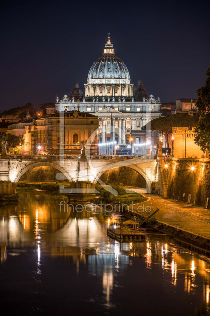 Bild-Nr.: 12444492 Petersdom bei Nacht erstellt von eyetronic