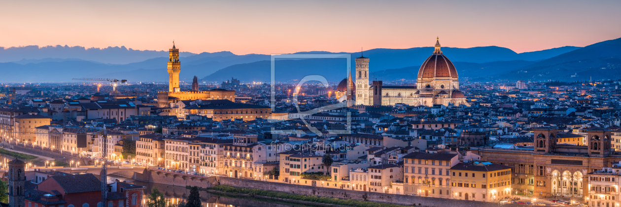 Bild-Nr.: 12444732 Florenz Stadtansicht am Abend erstellt von eyetronic
