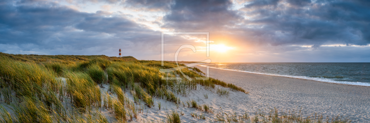 Bild-Nr.: 12463513 Sonnenuntergang am Nordseestrand auf Sylt erstellt von eyetronic