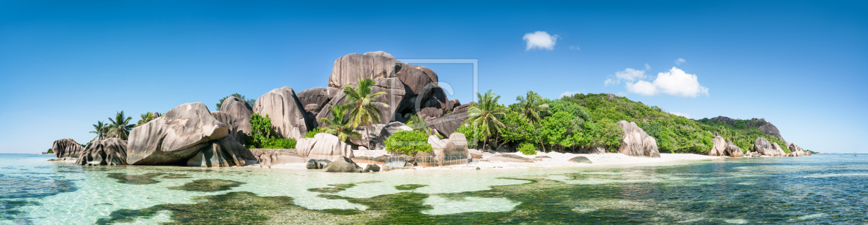 Bild-Nr.: 12472559 La Digue Panorama erstellt von eyetronic