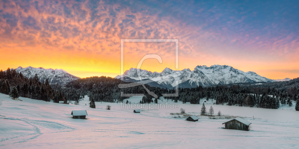 Bild-Nr.: 12496341 Sonnenaufgang am Geroldsee im Winter  erstellt von Michael Valjak