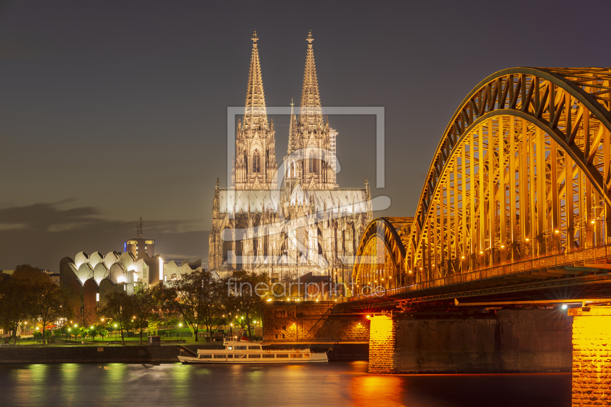 Bild-Nr.: 12504533 Hohenzollernbrücke und Kölner Dom erstellt von Walter G. Allgöwer