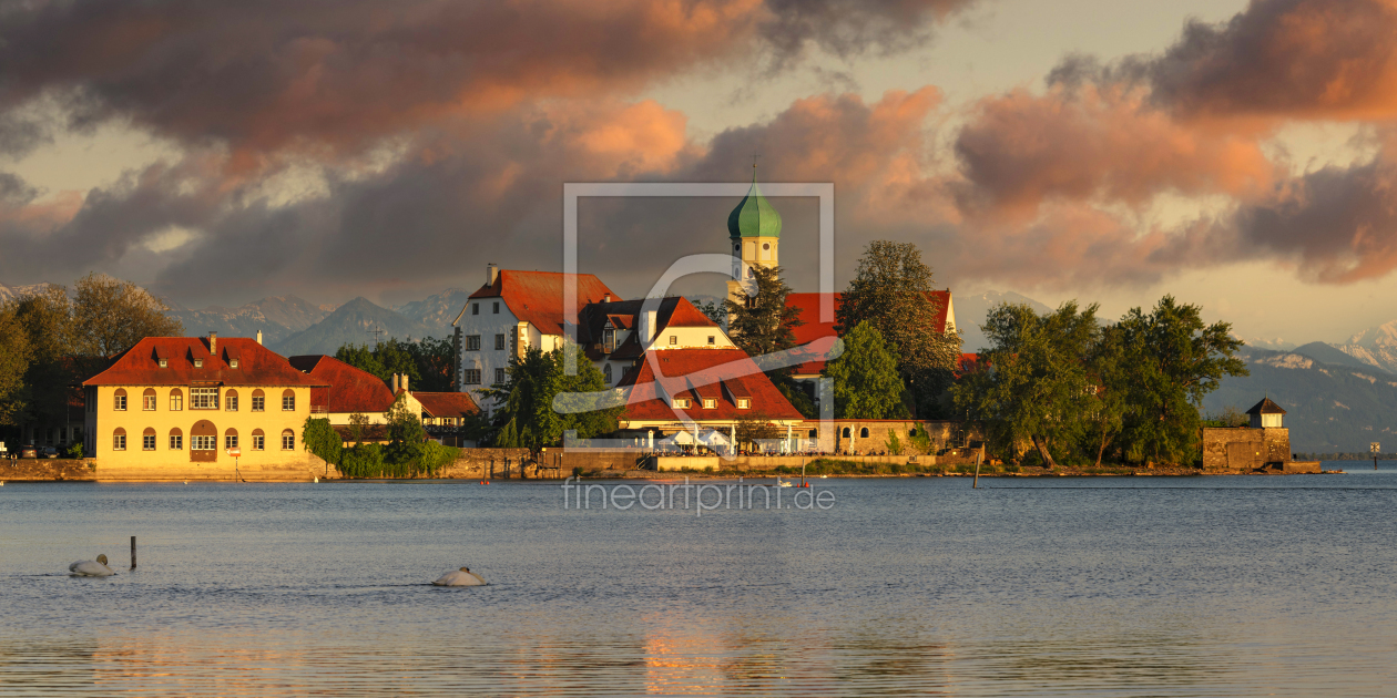 Bild-Nr.: 12506575 Wasserburg am Bodensee bei Sonnenuntergang erstellt von KundenNr-360966
