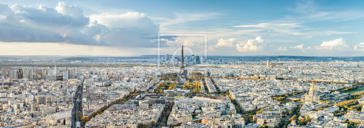 Bild-Nr.: 12507978 Paris Skyline Panorama im Herbst erstellt von eyetronic