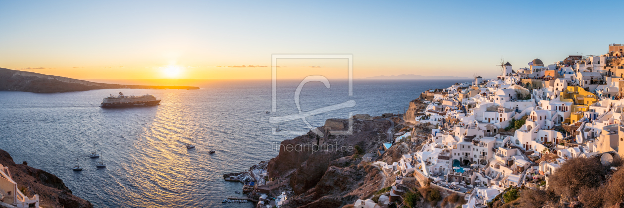 Bild-Nr.: 12514751 Sonnenuntergang in Oia am Ägäischen Meer erstellt von eyetronic