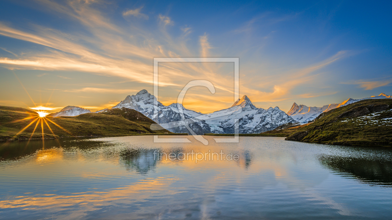 Bild-Nr.: 12517198 Bergsee bei Sonnenaufgang erstellt von Michael Blankennagel