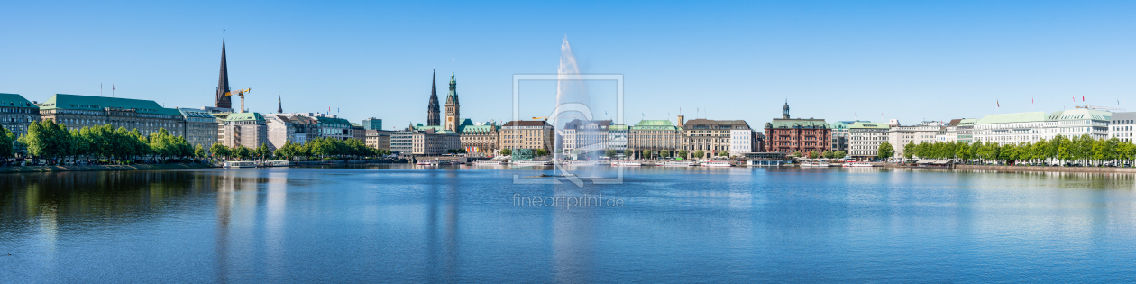 Bild-Nr.: 12537495 Binnenalster Panorama in Hamburg erstellt von eyetronic