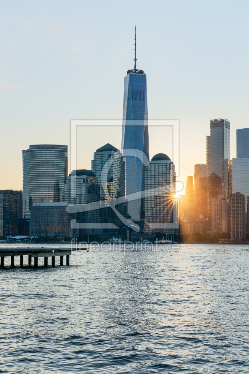 Bild-Nr.: 12541886 Lower Manhattan Skyline bei Sonnenaufgang erstellt von eyetronic