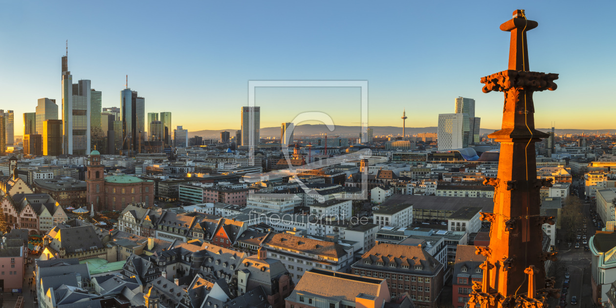 Bild-Nr.: 12545454 Blick vom Kaiserdom zur Skyline in Frankfurt erstellt von KundenNr-360966