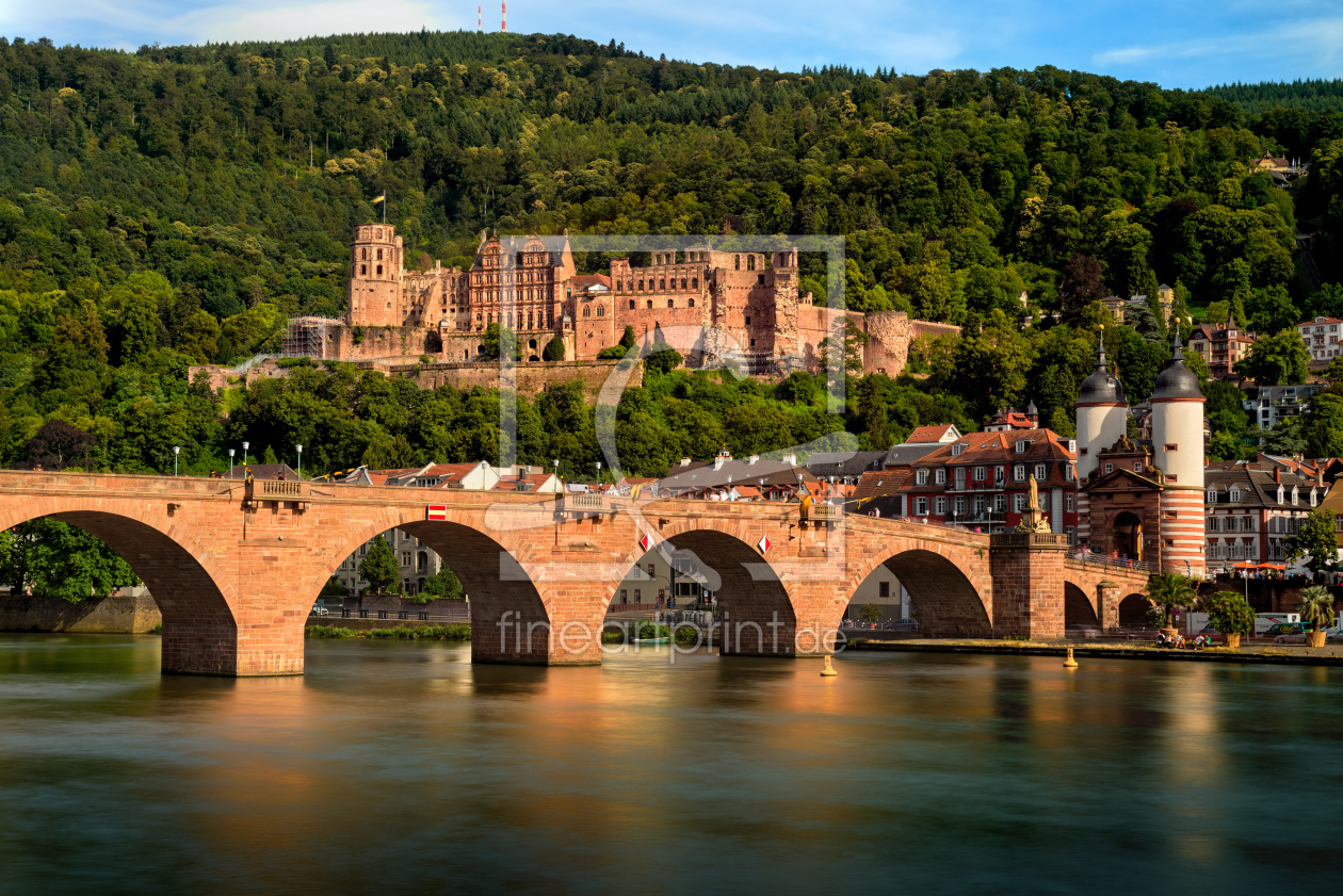 Bild-Nr.: 12554651 Heidelberger Schloß mit Alter Brücke erstellt von Smileus