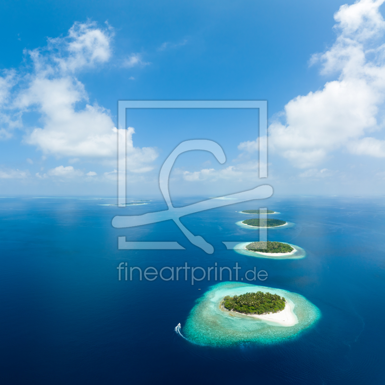 Bild-Nr.: 12571597 Luftaufnahme des Baa Atolls auf den Malediven erstellt von eyetronic