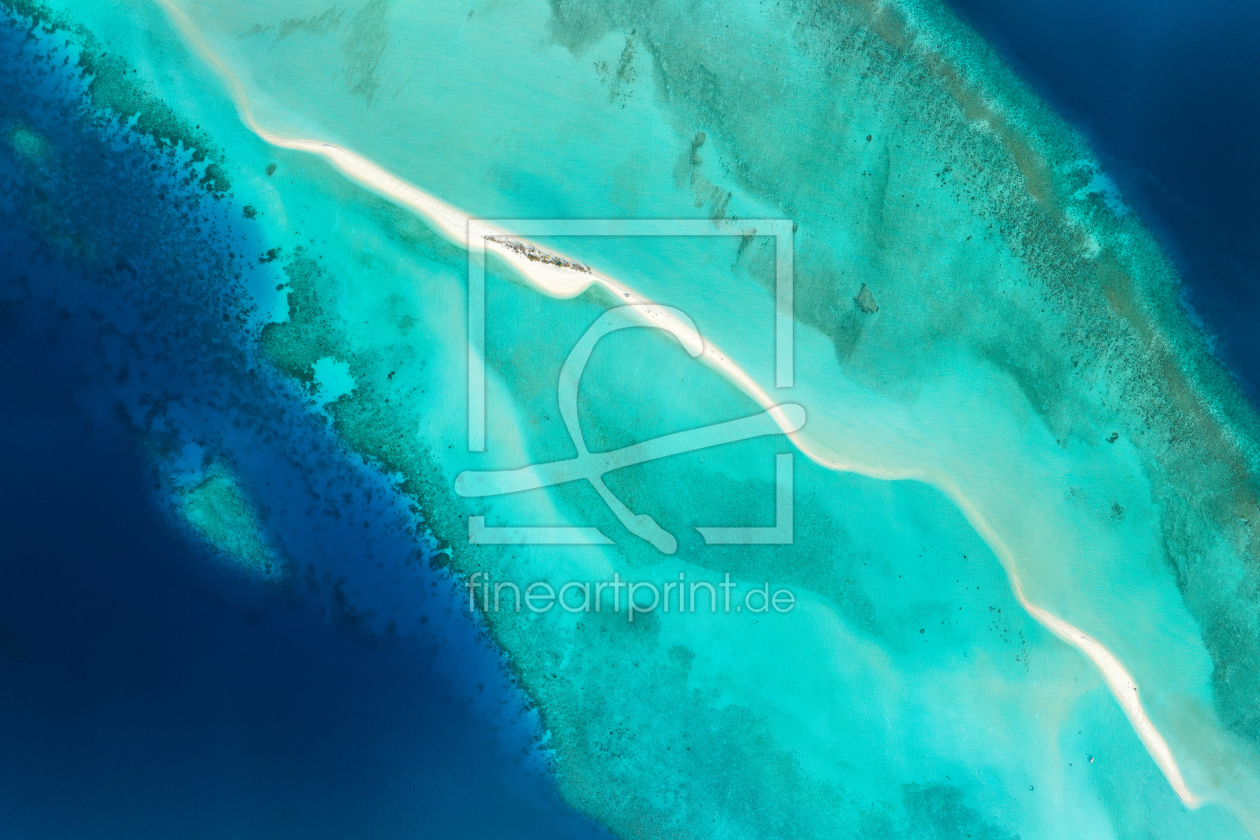Bild-Nr.: 12572218 Luftaufnahme einer Sandbank auf den Malediven erstellt von eyetronic