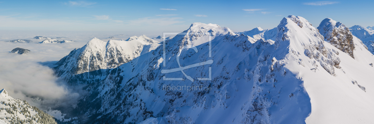 Bild-Nr.: 12583203 Panorama vom Nebelhorn erstellt von Walter G. Allgöwer