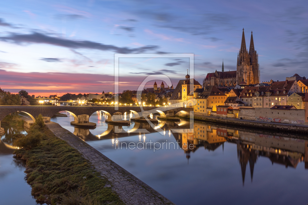 Bild-Nr.: 12584744 Regensburg bei Sonnenaufgang erstellt von Rigatoni