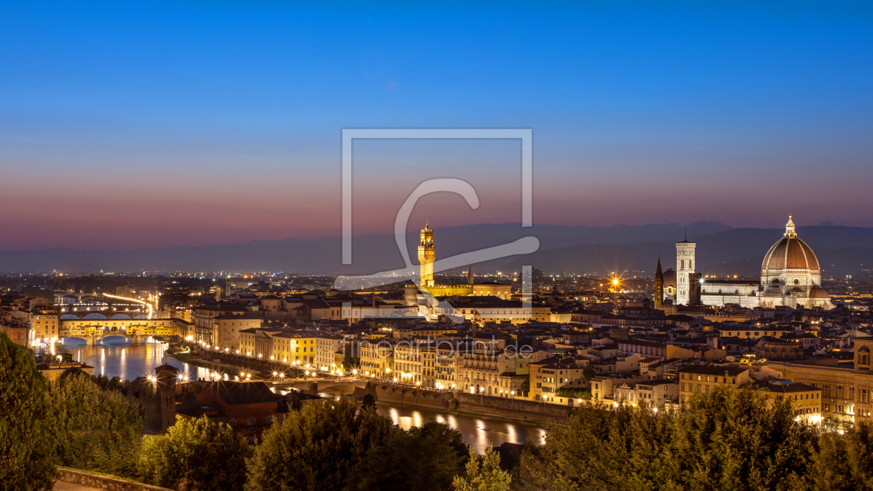 Bild-Nr.: 12584757 Florenz zur blauen Stunde erstellt von Rigatoni