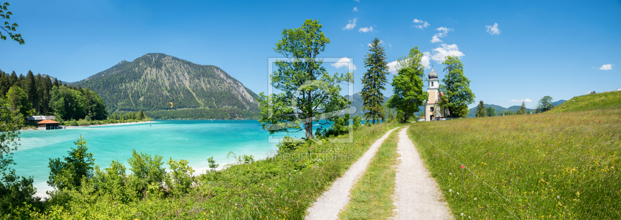 Bild-Nr.: 12596202 Wanderweg Halbinsel Zwergern am Walchensee erstellt von SusaZoom