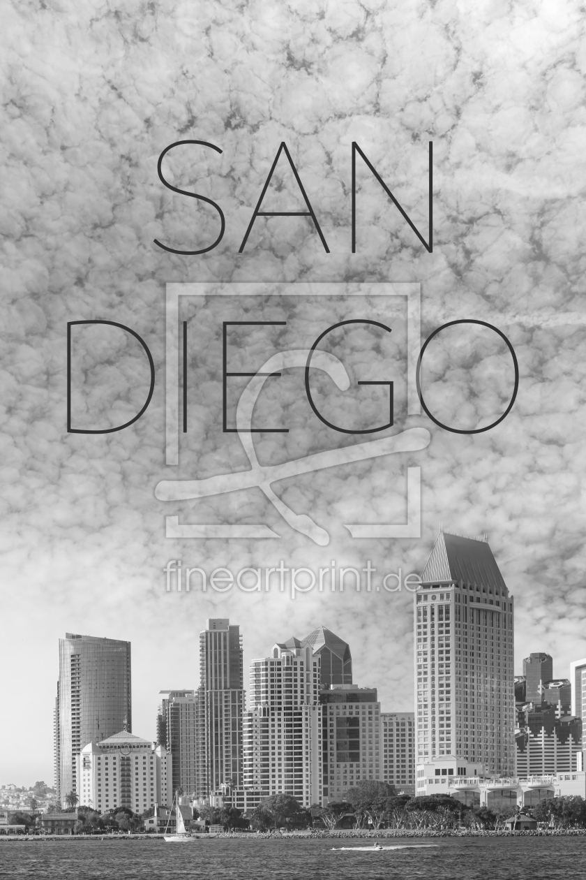 Bild-Nr.: 12597576 SAN DIEGO Skyline - Text erstellt von Melanie Viola