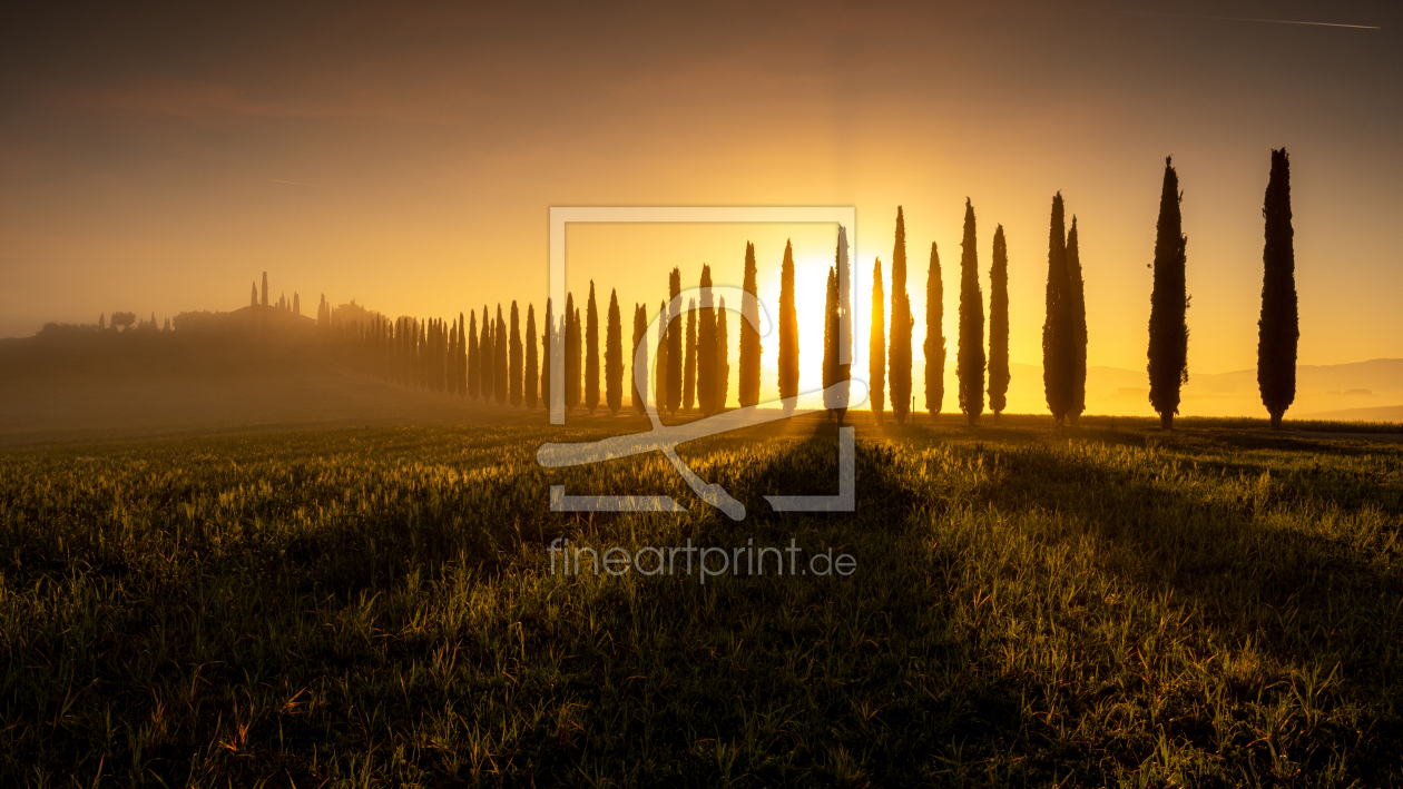 Bild-Nr.: 12597645 Sonnenaufgang in der Toscana im Val dOrcia erstellt von Rigatoni
