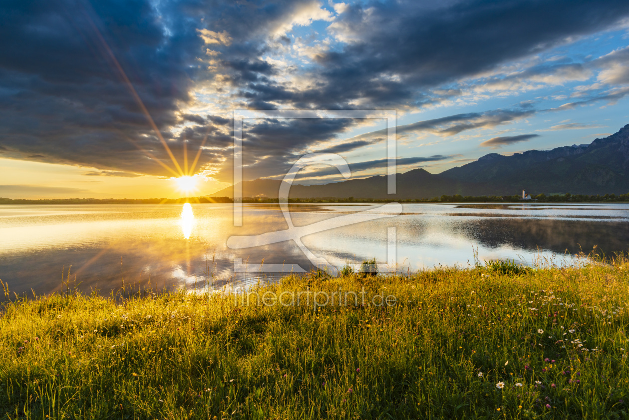 Bild-Nr.: 12598205 Sonnenaufgang am Forggensee erstellt von Walter G. Allgöwer