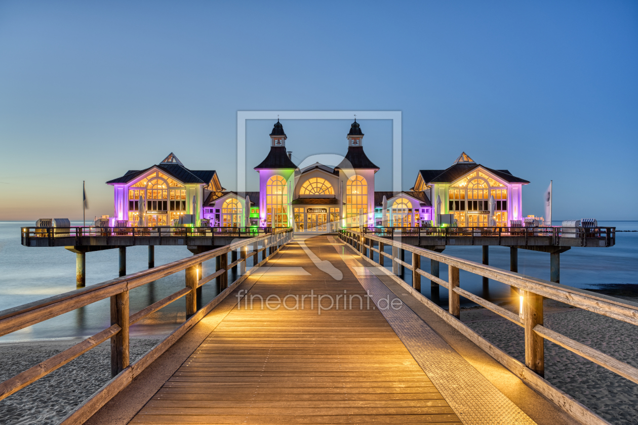 Bild-Nr.: 12599953 Seebrücke in Sellin auf Rügen am Abend erstellt von Michael Valjak