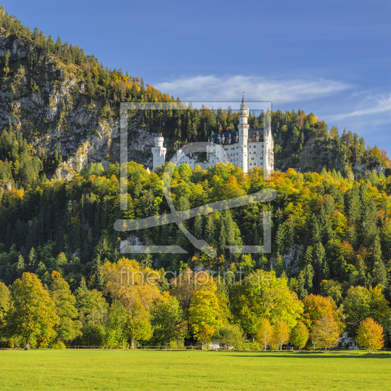 Bild-Nr.: 12600423 Schloss Neuschwanstein im Herbst erstellt von KundenNr-360966