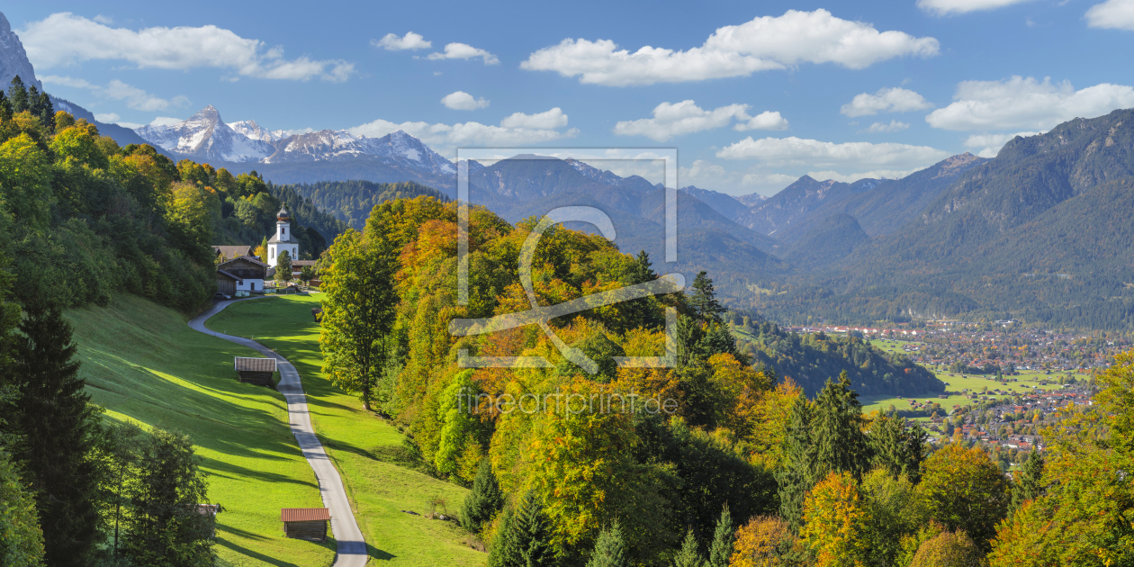 Bild-Nr.: 12600427 Blick von Wamberg auf die Zugspitze erstellt von KundenNr-360966