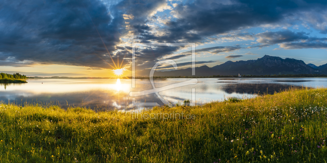 Bild-Nr.: 12601601 Sonnenaufgang am Forggensee erstellt von Walter G. Allgöwer