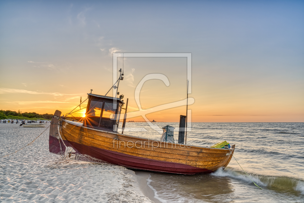 Bild-Nr.: 12608670 Fischerboot am Ostseetrand erstellt von Michael Valjak