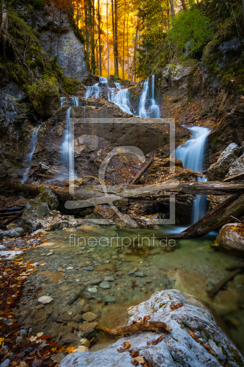 Bild-Nr.: 12622048 Lainbach Wasserfall im Herbst erstellt von Martin Martin Wasilewski