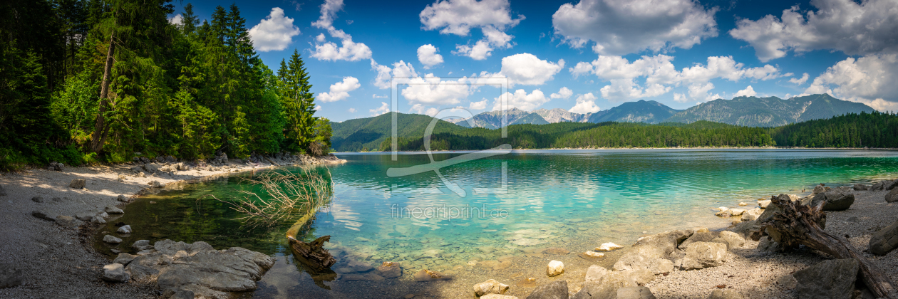 Bild-Nr.: 12622246 Eibsee im Sommer - Panorama erstellt von Martin Wasilewski