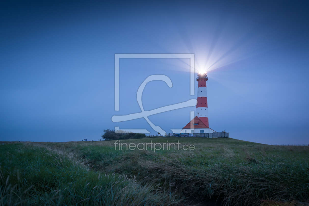 Bild-Nr.: 12625647 Westerhever Leuchtturm am Abend erstellt von Martin Martin Wasilewski