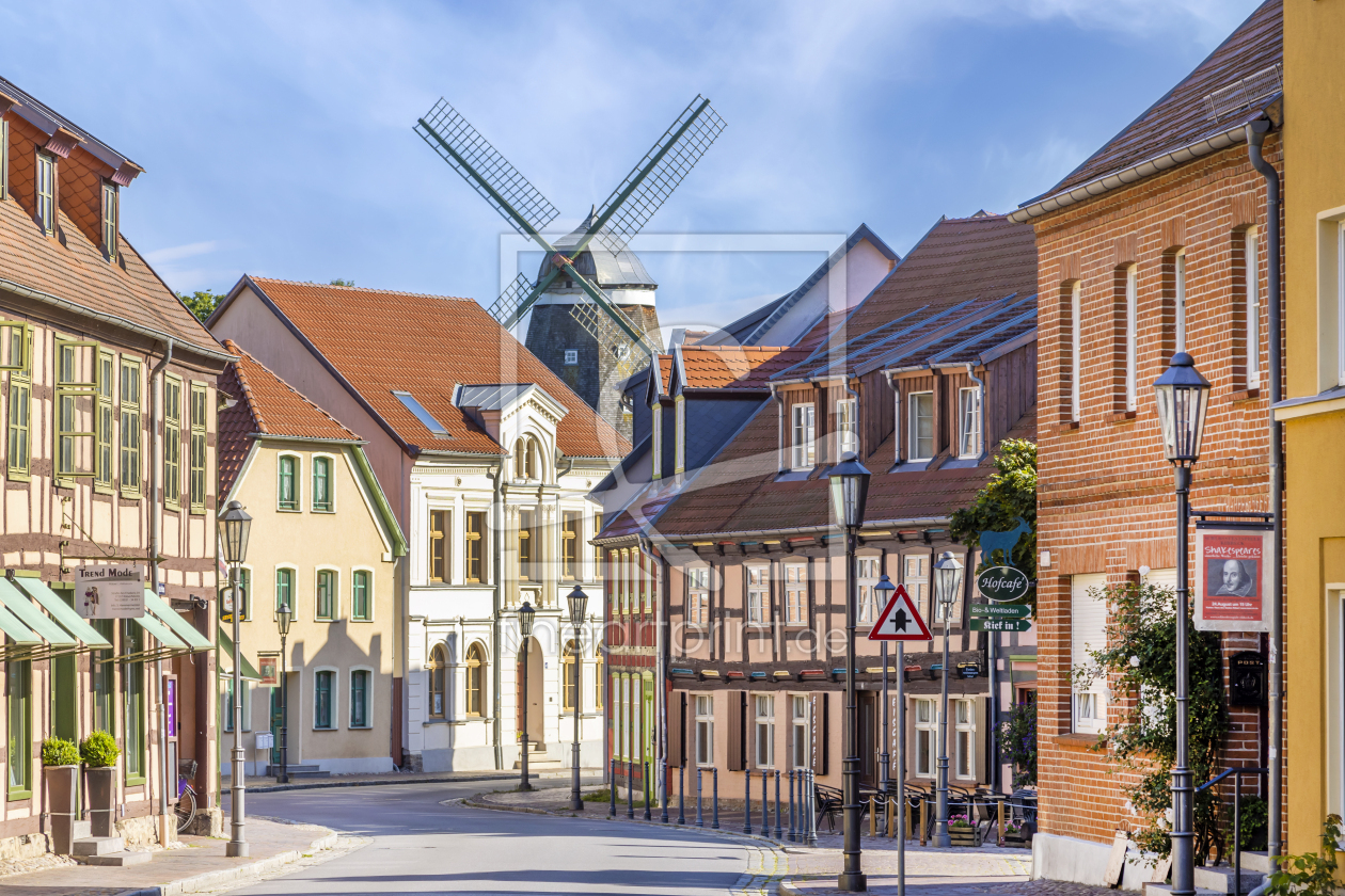 Bild-Nr.: 12628574 Altstadt mit Mühle in Röbel-Müritz erstellt von Melanie Viola