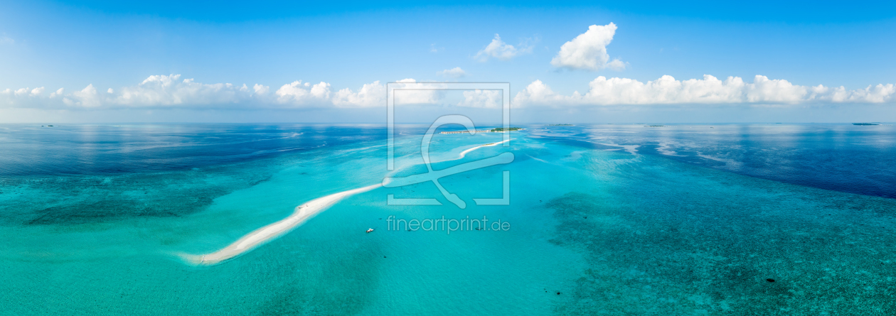 Bild-Nr.: 12629531 Luftaufnahme einer Sandbank auf den Malediven erstellt von eyetronic
