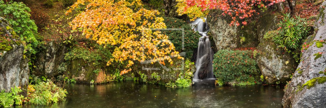 Bild-Nr.: 12629711 Japanischer Garten mit Wasserfall erstellt von eyetronic