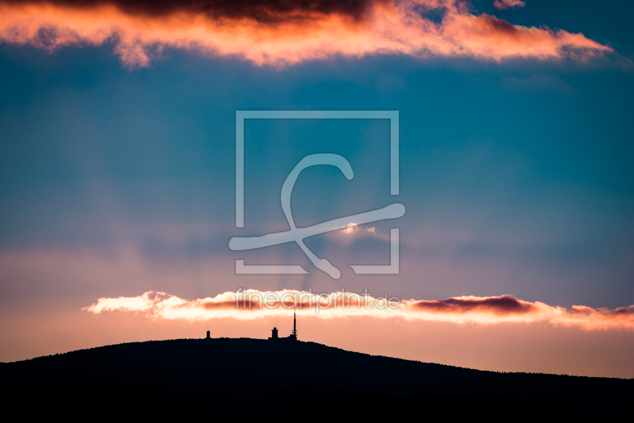 Bild-Nr.: 12631249 Brocken im Sonnenuntergang erstellt von Martin Martin Wasilewski